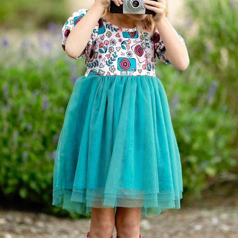 Tutu Twirl Camera Floral